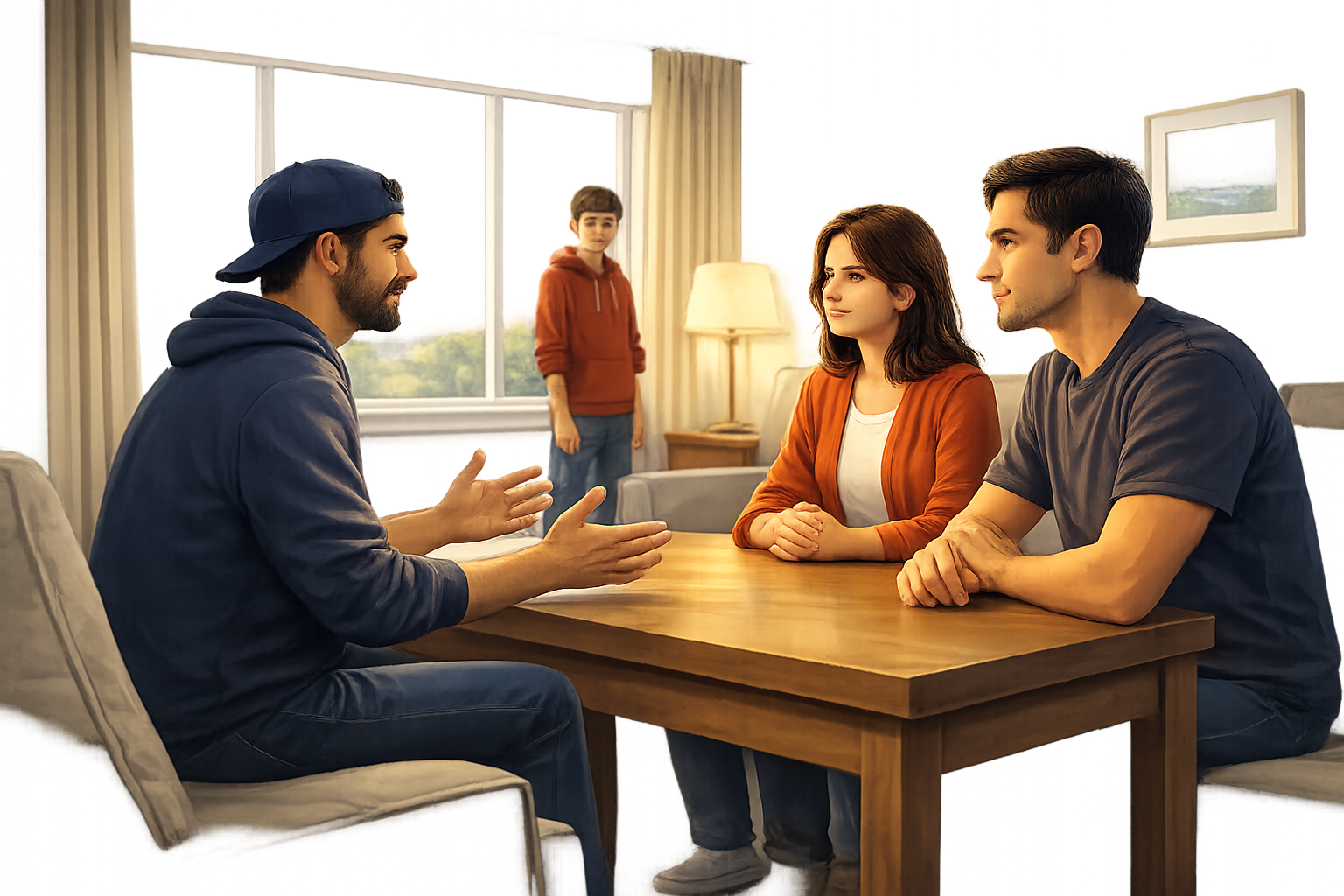 Illustration: Sozialpädagogische Familienhilfe